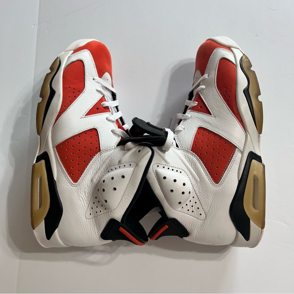 Air Jordan 6 Retro Gatorade Shoes Sneakers Like Mike Orange 384664-145 Sz 12 - Picture 12 of 13